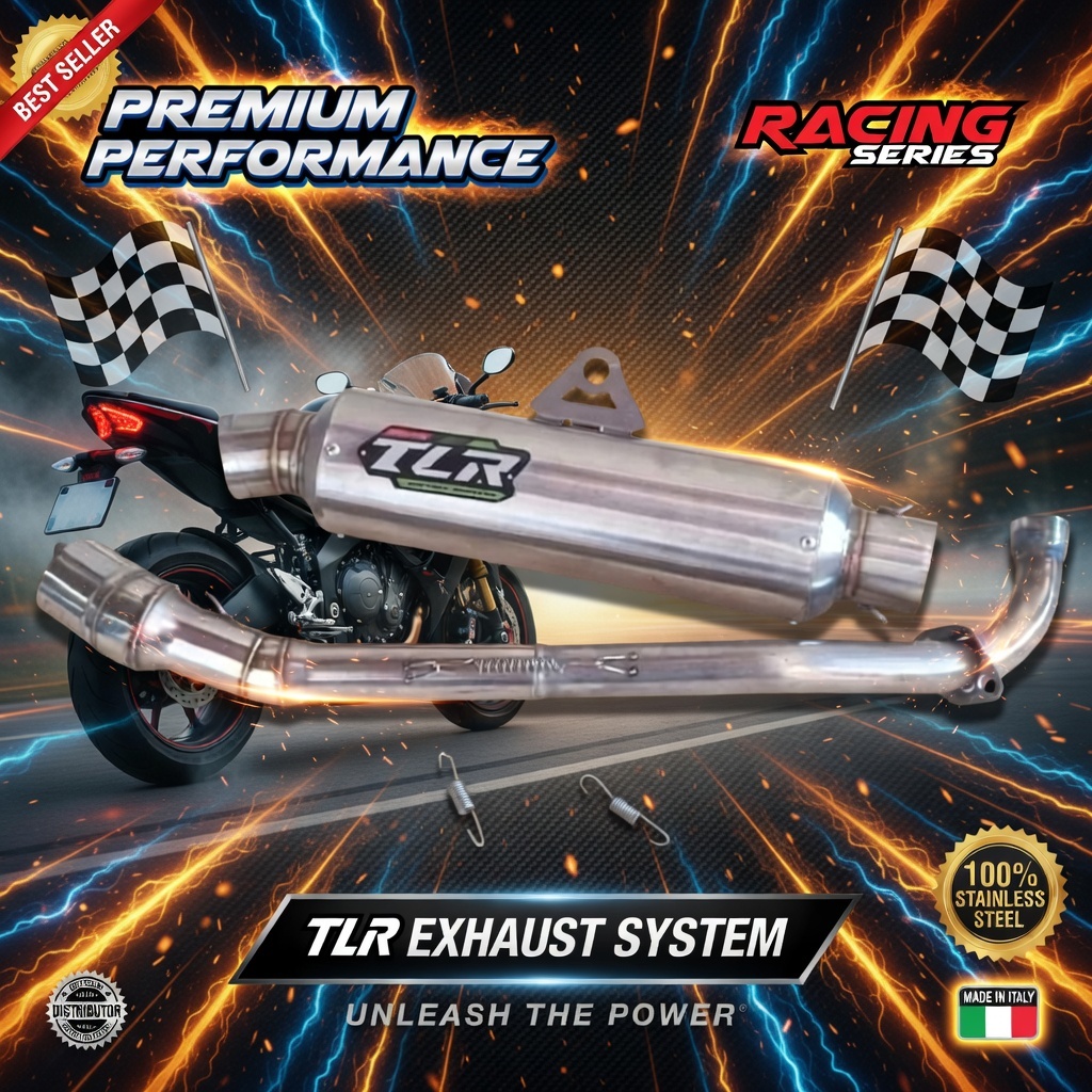 KNALPOT RACING NETRAL BEBEK GP5 BULAT JENONG STAINLESS STEELLL