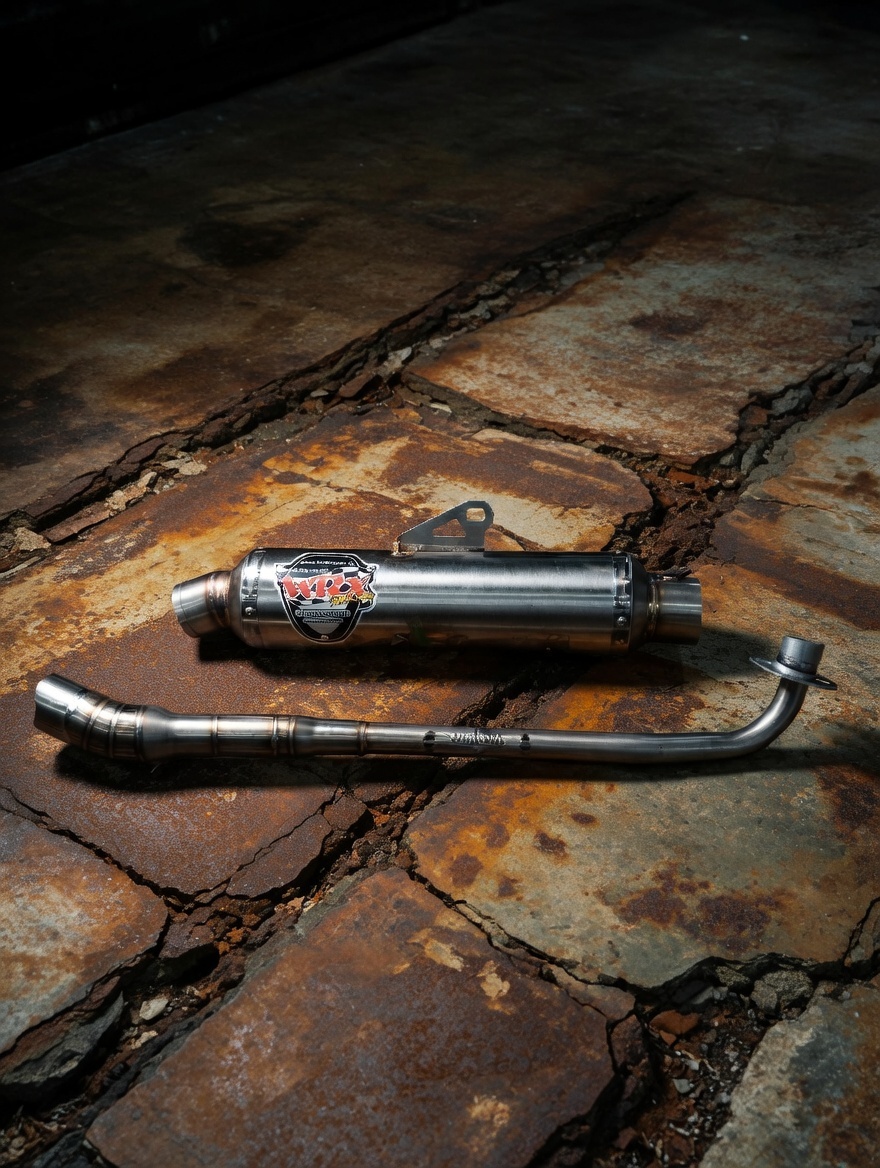 KNALPOT RACING NETRAL BEBEK GP5 BULAT JENONG STAINLESS STEELLL - Gambar 4